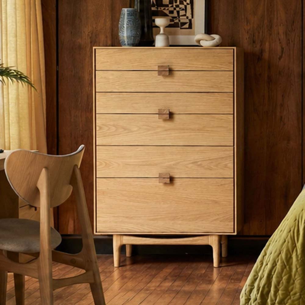 G Plan Larsen Oak 6 Drawer Tall Chest - Angela Reed -