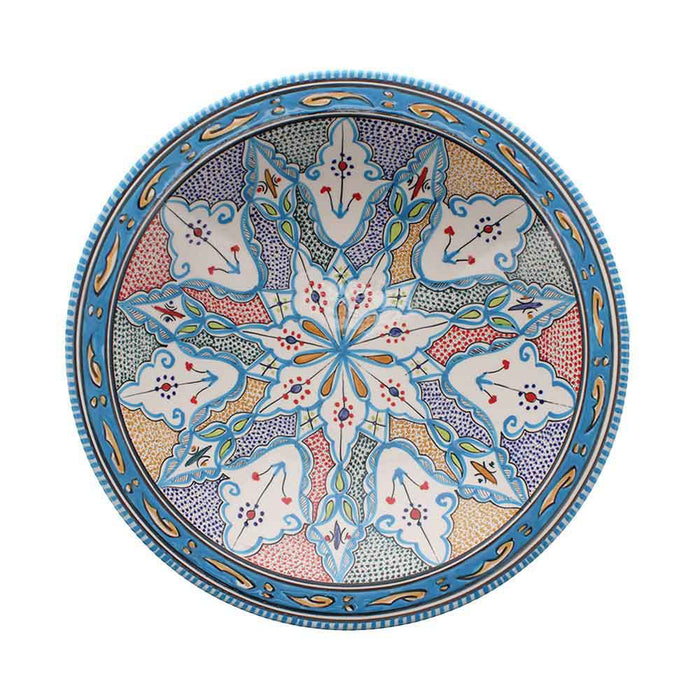 Giant Hand Made Serving Bowl, Aquamarine