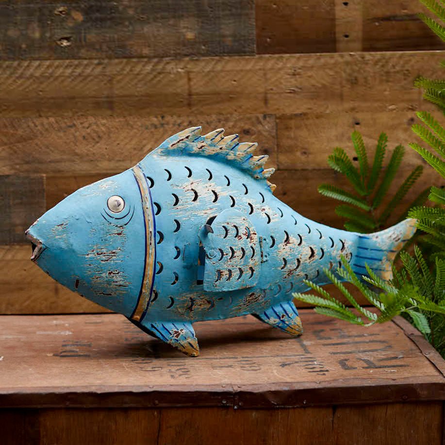 Giant Iron Fish Votive