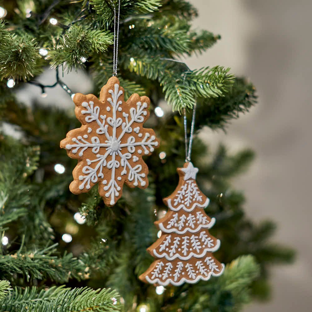 Gingerbread Snowflake Hanger