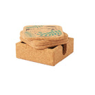 Giraffes Cork Coaster, Set of 4