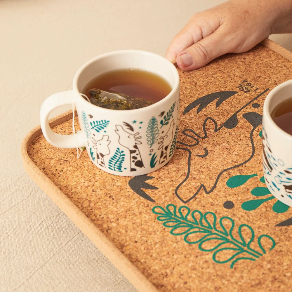Giraffes Cork Tray