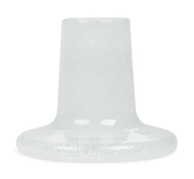Glass Candleholder Pearl White,Old Rose,Malachite Green,Mineral Blue