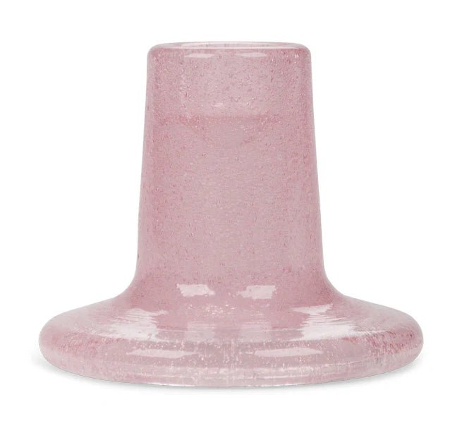 Glass Candleholder Pearl White,Old Rose,Malachite Green,Mineral Blue