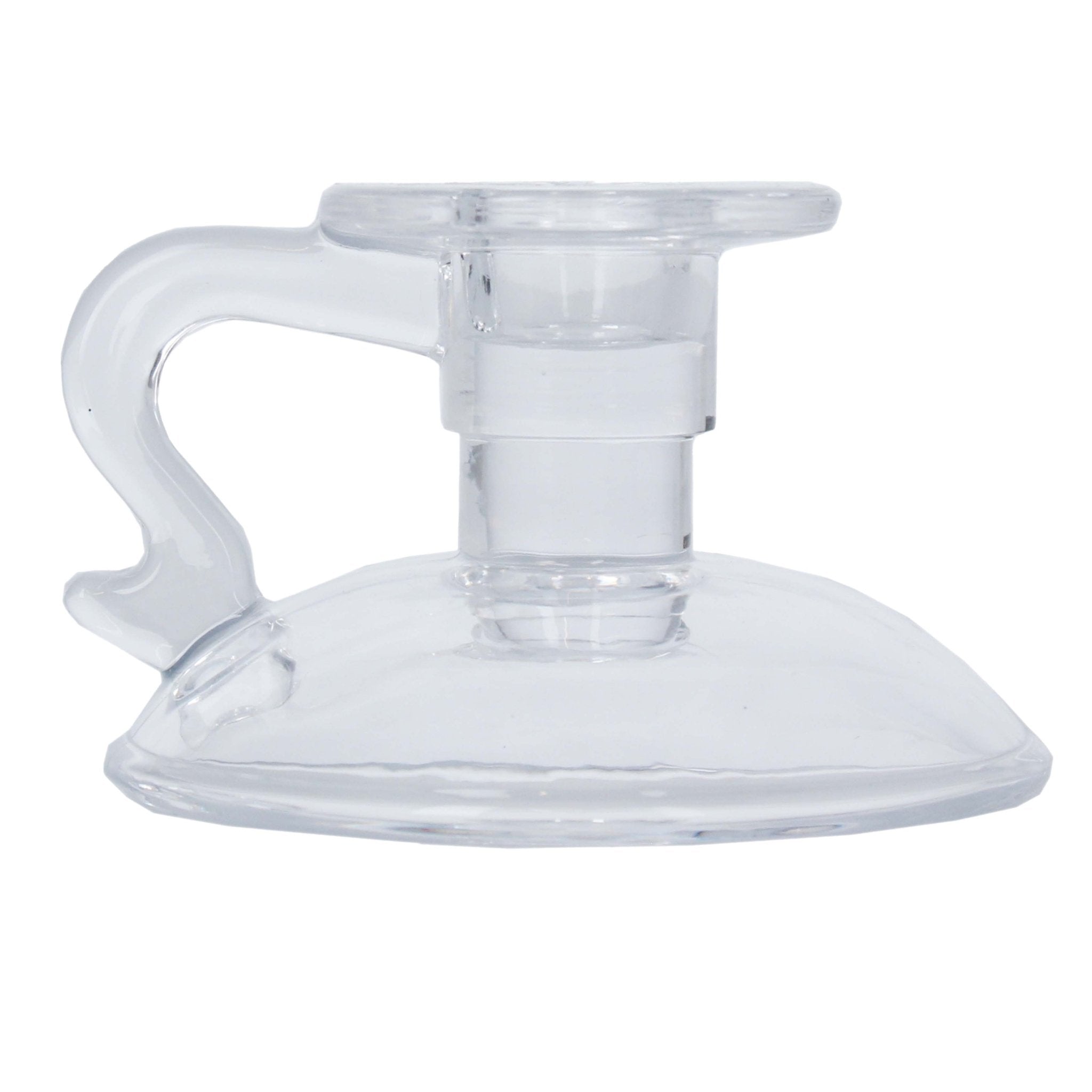 Glass Candlestick 6cm, Clear
