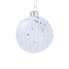 Glass Opaque Bauble with Stars and Stripes - Angela Reed - Christmas Decorations