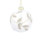 Gold Beaded Holly Bauble - Angela Reed - Christmas Decorations