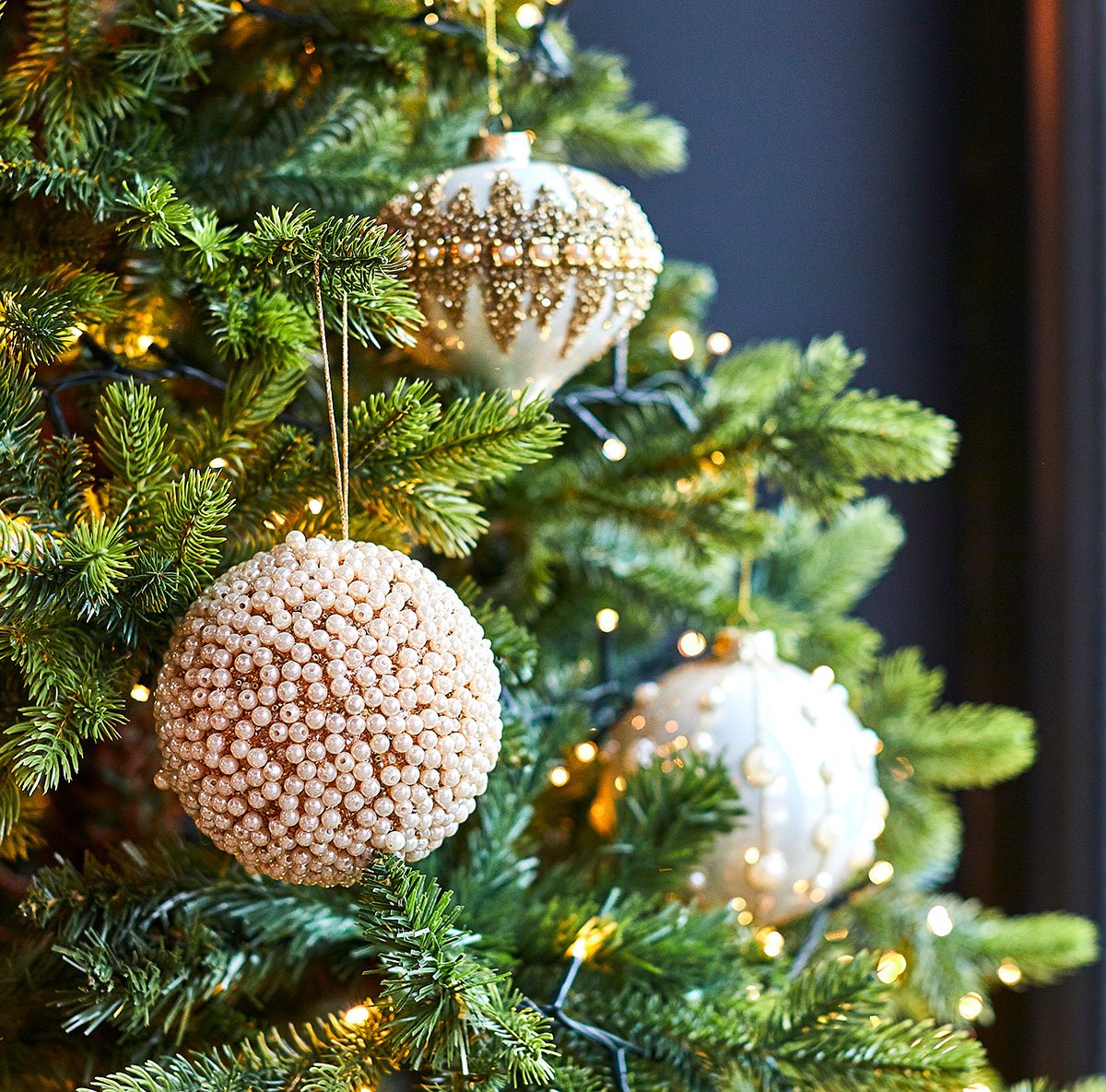 Gold Pearl Bauble