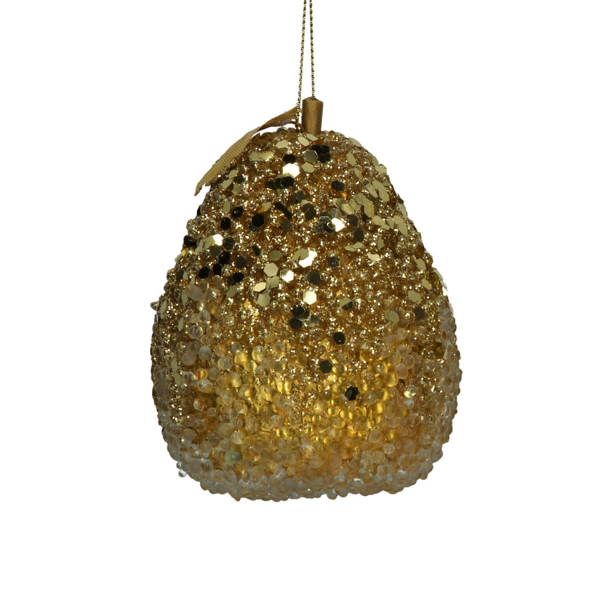 Gold Sequin Fruit, Assorted - Angela Reed - Christmas Decorations