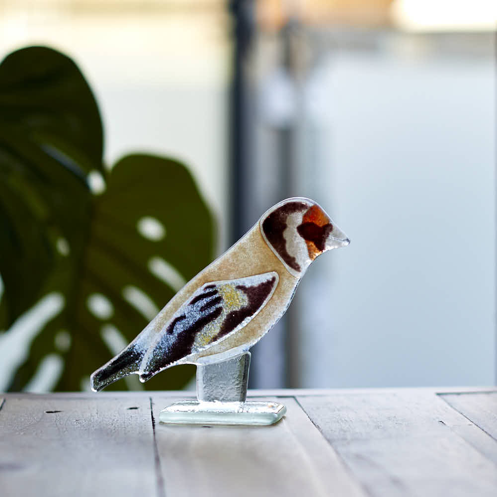 Goldfinch Glass Ornament