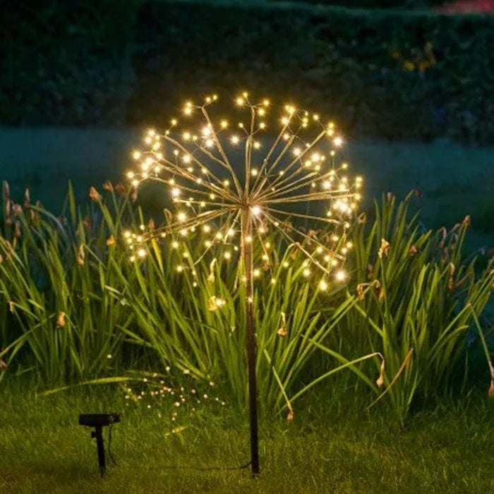 Solar Powered Dandelion Light 45cm Green