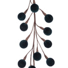 Green Velvet Pom Ball Garland 120cm - Angela Reed - Christmas Decorations