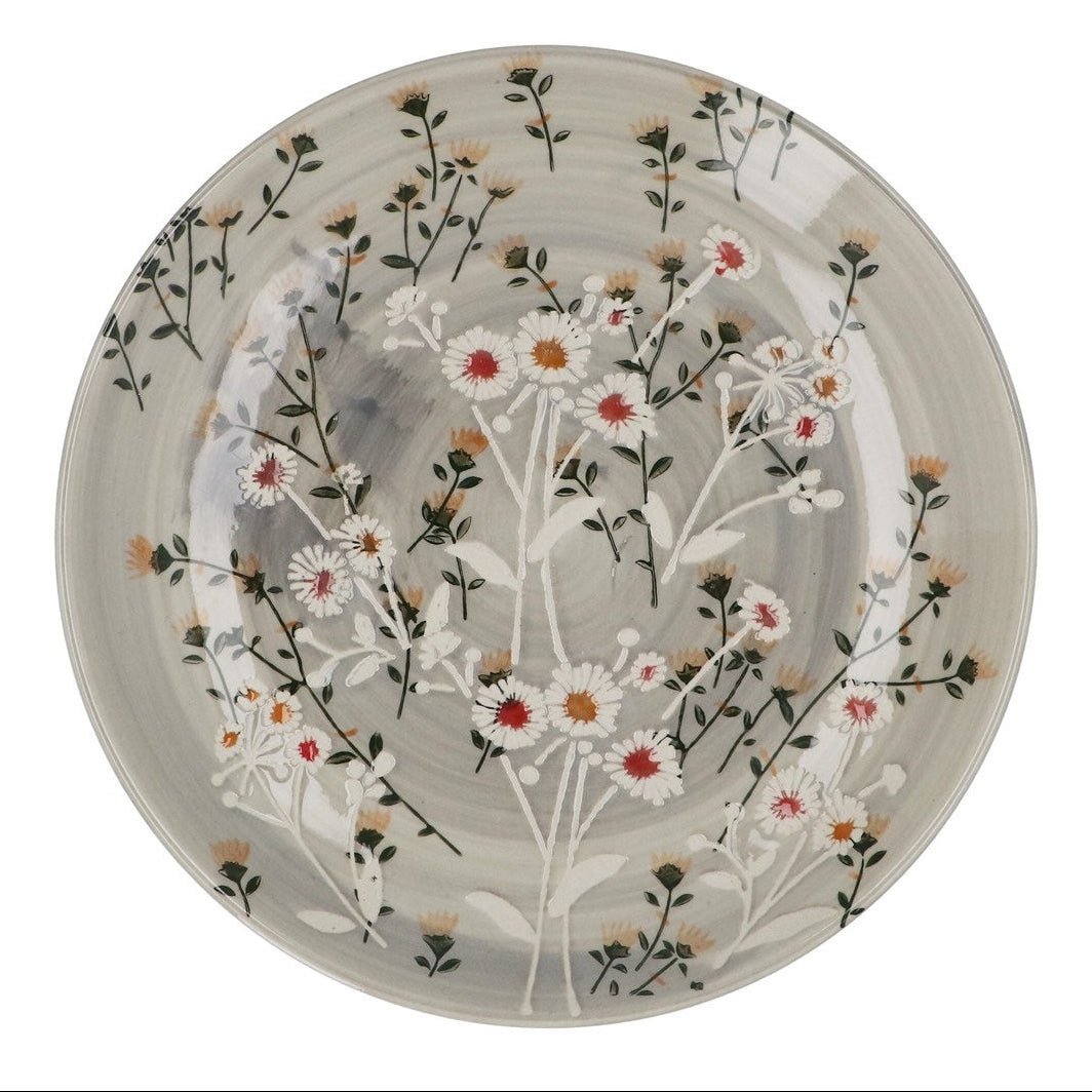 Grey Wild Daisy Side Plate