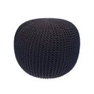Hand Knitted Pouffe Navy