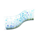 Handmade Glass Cornflower Wave