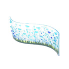 Handmade Glass Cornflower Wave