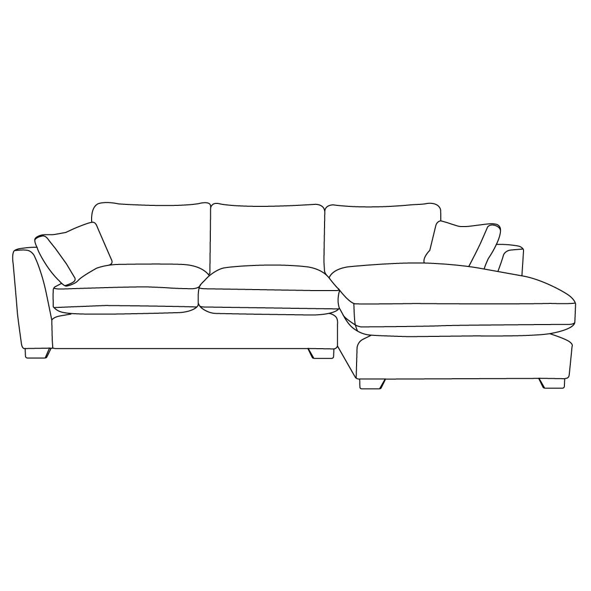 Henley Corner Sofa Chaise Corner Sofa / Manolo Natural (B)