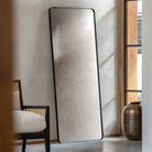 Holworth Large Leaner Mirror, Black