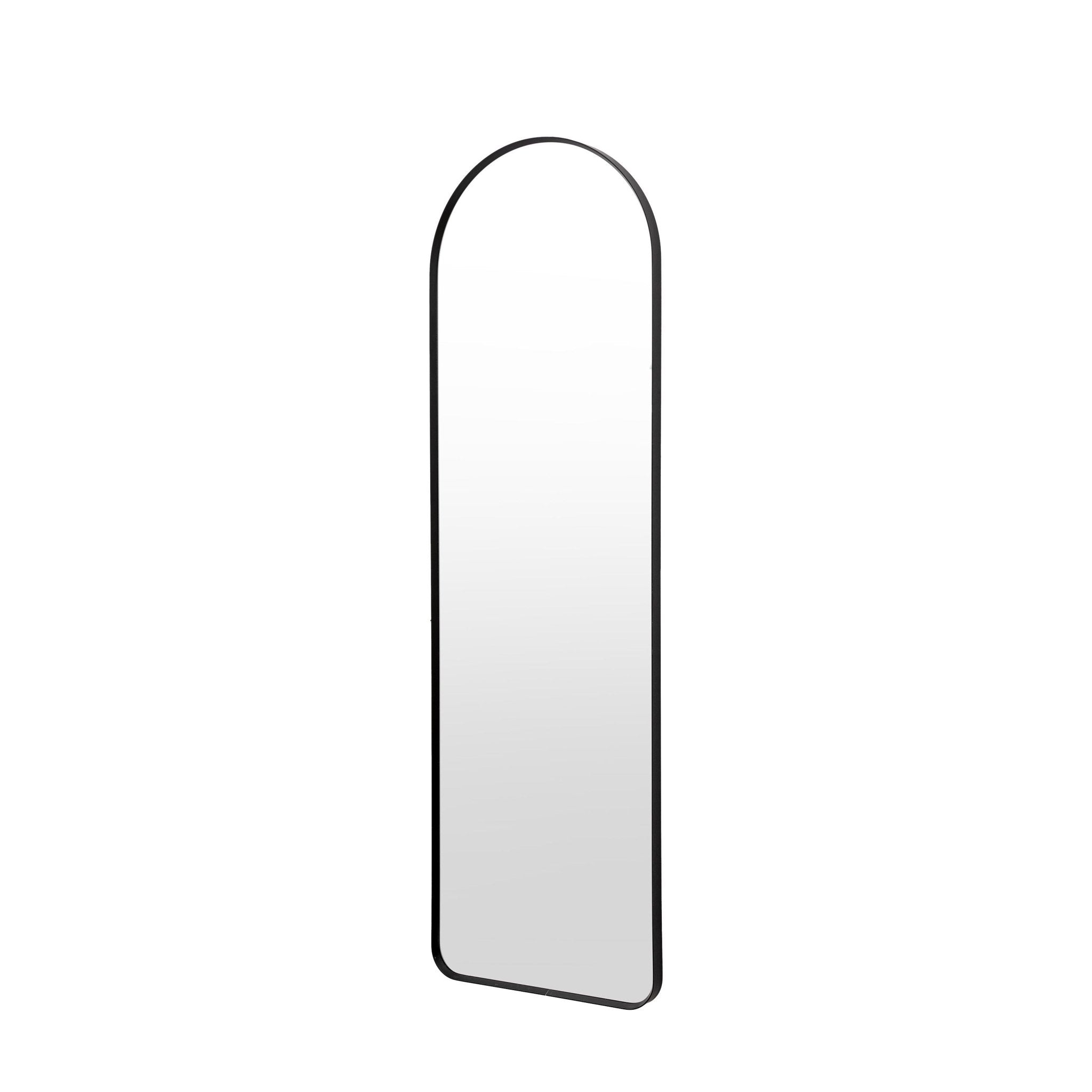 Holworth Narrow Arched Mirror, Black