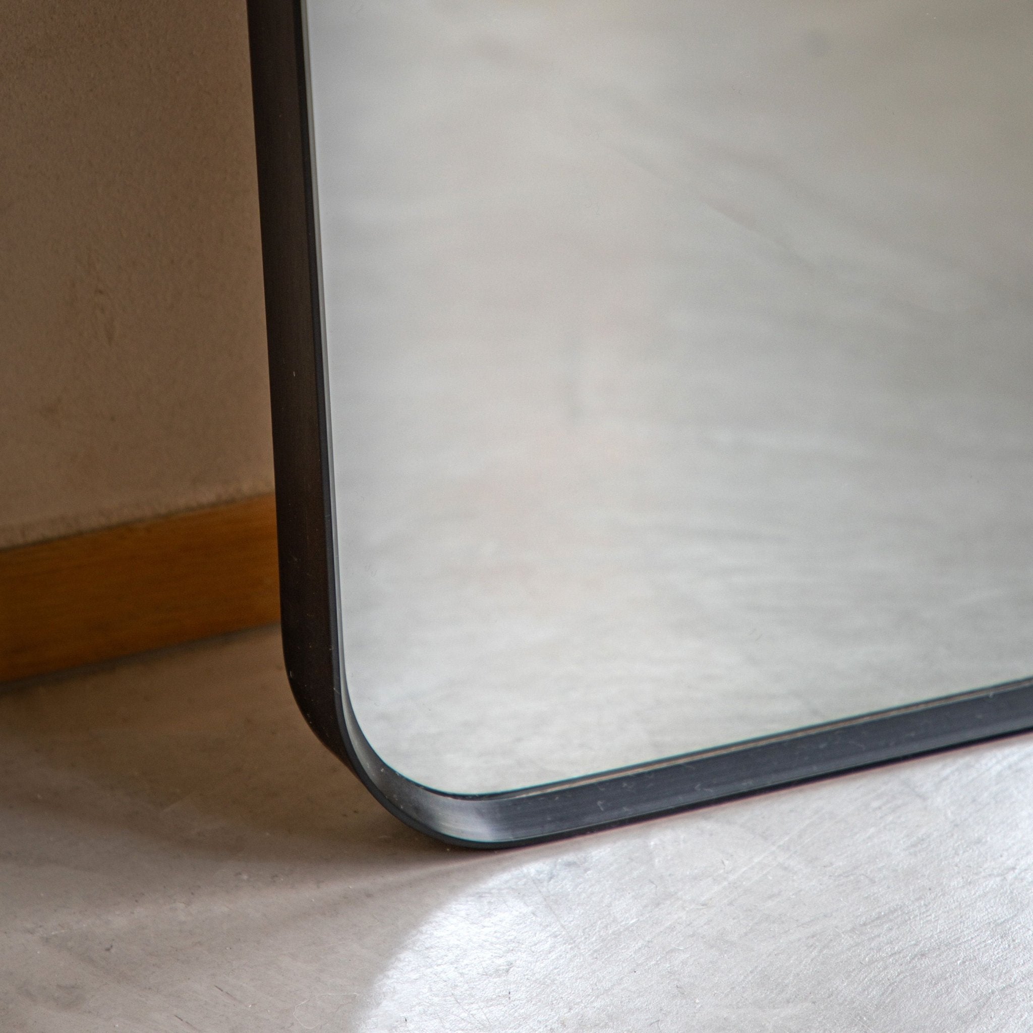 Holworth Narrow Arched Mirror, Black