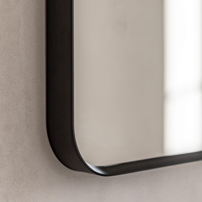Holworth Small Arched Mirror, Black