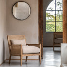 Holworth Small Round Mirror, Black