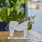 Hope The Unicorn Glass Ornament