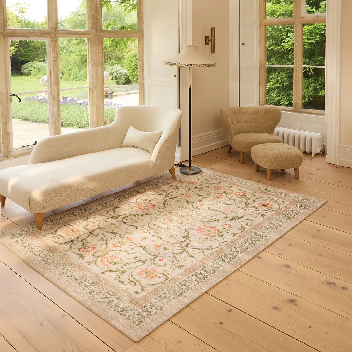 Hug Rug Eco-Washable Country Paisley Rug 120 x 185cm,160 x 230cm,185 x 275cm,75 x 220cm runner,75 x 300cm runner
