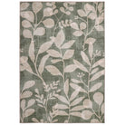 Hug Rug Eco-Washable Eden Leaves Green Rug 120 x 185cm,160 x 230cm,185 x 275cm,75 x 220cm runner