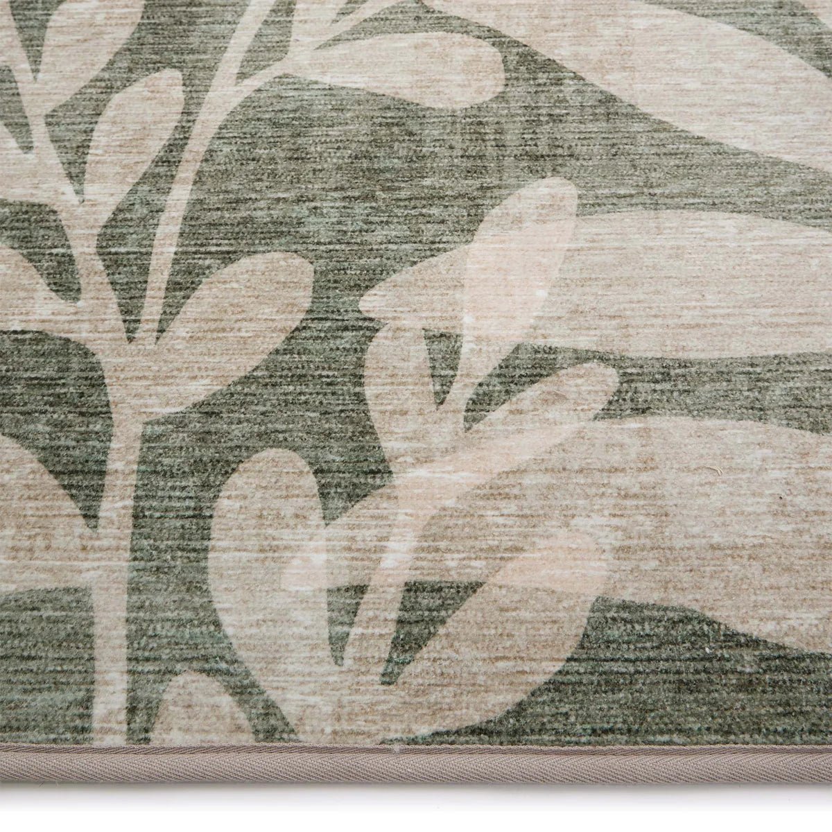 Hug Rug Eco-Washable Eden Leaves Green Rug 120 x 185cm,160 x 230cm,185 x 275cm,75 x 220cm runner
