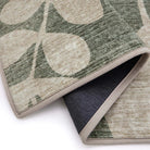 Hug Rug Eco-Washable Eden Leaves Green Rug 120 x 185cm,160 x 230cm,185 x 275cm,75 x 220cm runner