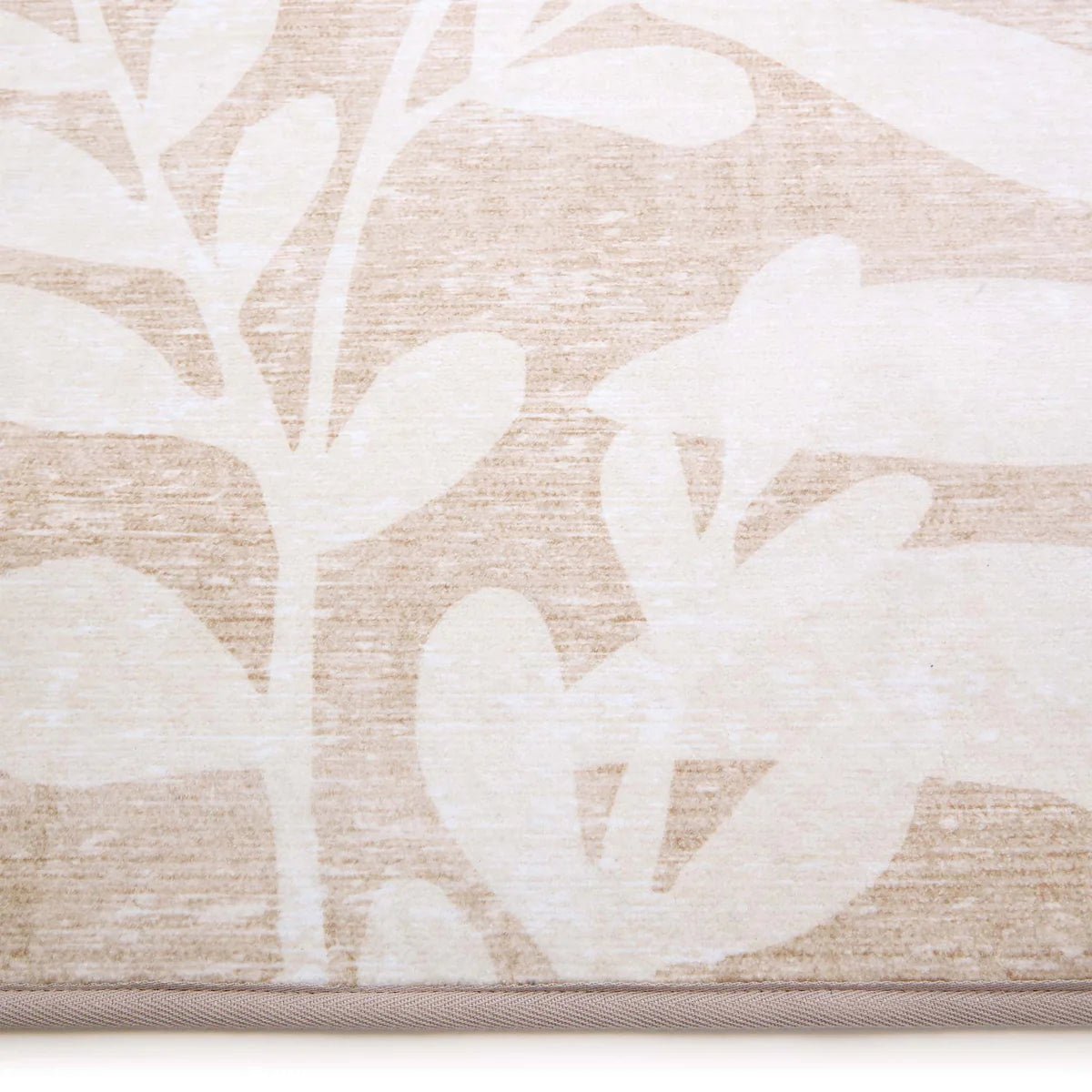 Hug Rug Eco-Washable Eden Leaves Natural Rug 120 x 185cm,160 x 230cm,185 x 275cm,75 x 220cm runner