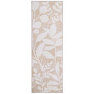 Hug Rug Eco-Washable Eden Leaves Natural Rug 120 x 185cm,160 x 230cm,185 x 275cm,75 x 220cm runner