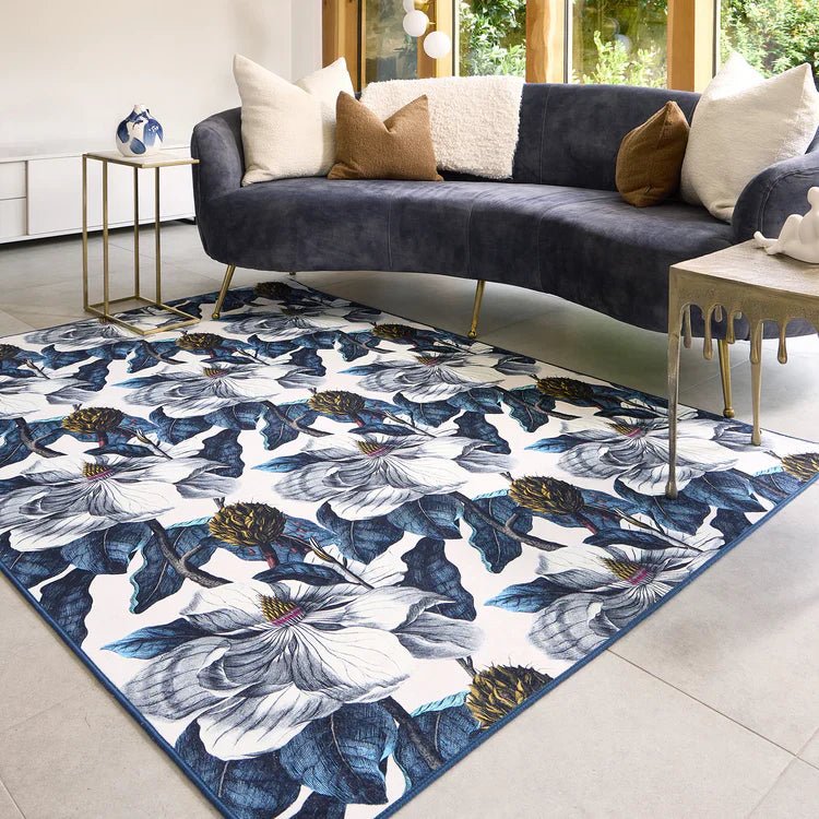 Hug Rug Eco-Washable Magnolia Garden Rug 120 x 185cm,160 x 230cm,185 x 275cm,75 x 220cm