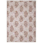 Hug Rug Eco-Washable Woodblock Paisley Rust 75 x 220cm,120 x 185cm,160 x 230cm,185 x 275cm