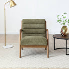 Inca Armchair Faux Brown Leather,Olive Fabric,Wine Fabric