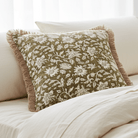 Inverewe Square Cushion, Olive