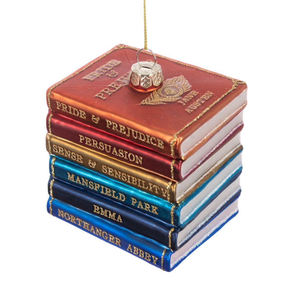 Jane Austen Books Bauble - Angela Reed - Christmas Decorations