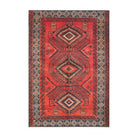 Kashmar Washable Rug, Red 60 x 230cm runner,127 x 170cm,152 x 230cm,190 x 290cm