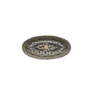 Large Hand Made Oval Dish, Pistachio