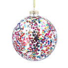 Large Multicoloured Star Confetti Bauble - Angela Reed - Christmas Decorations