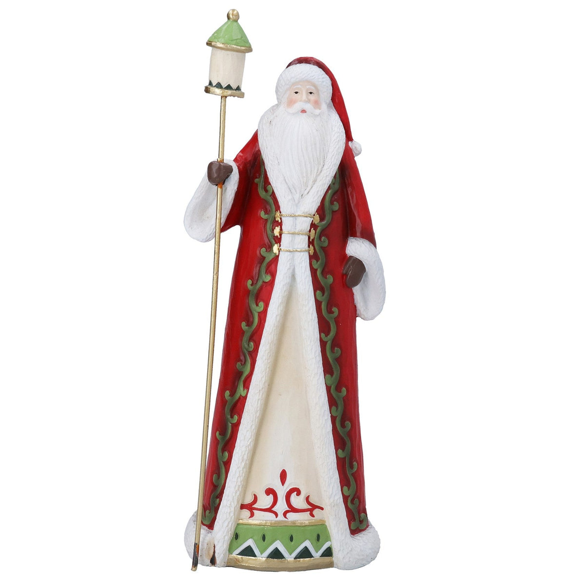 Large Santa Decoration with Lantern - Angela Reed - Christmas Decorations