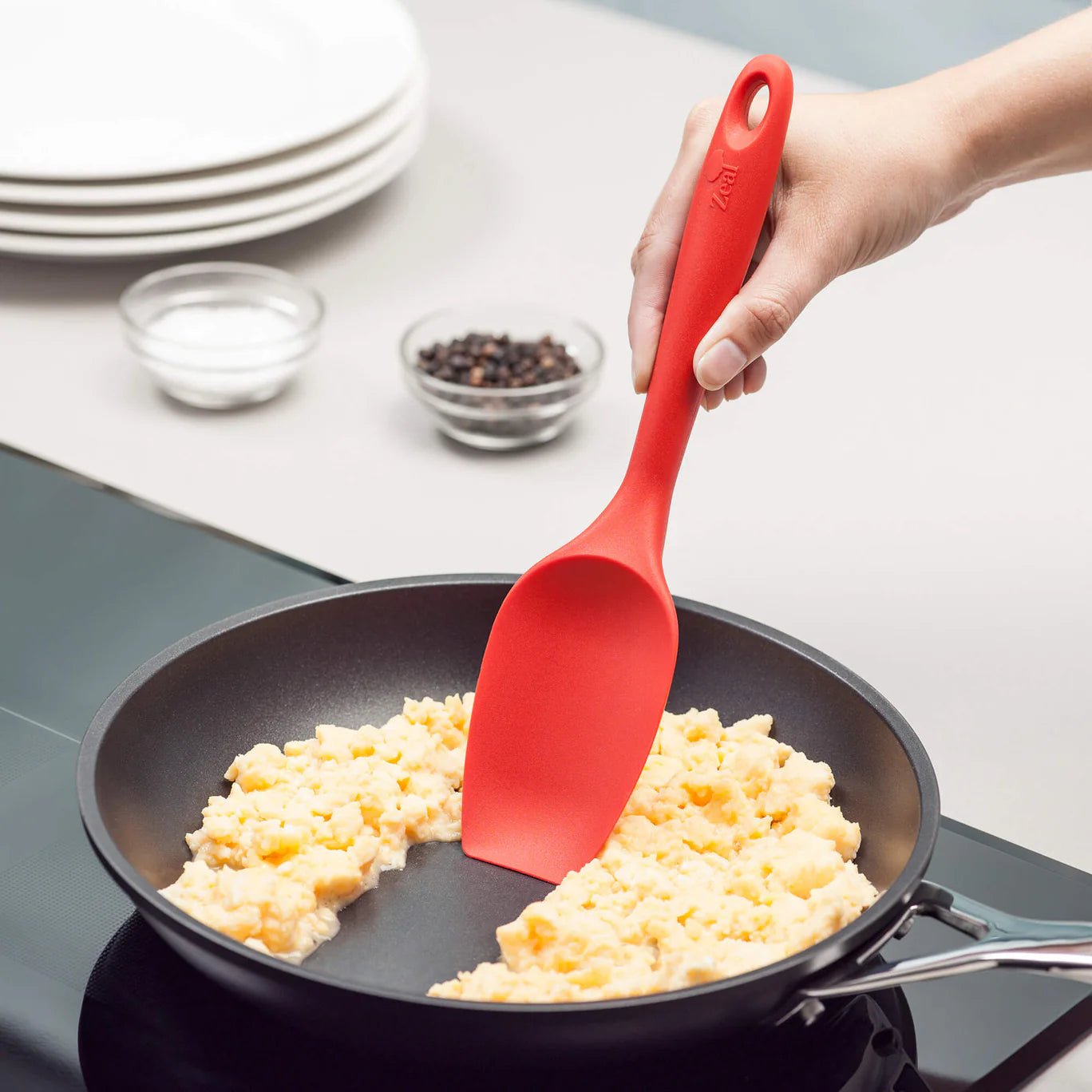 Large Silicone Spatula Spoon, Assorted Colours