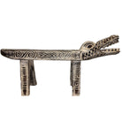 Large White Crocodile Bench