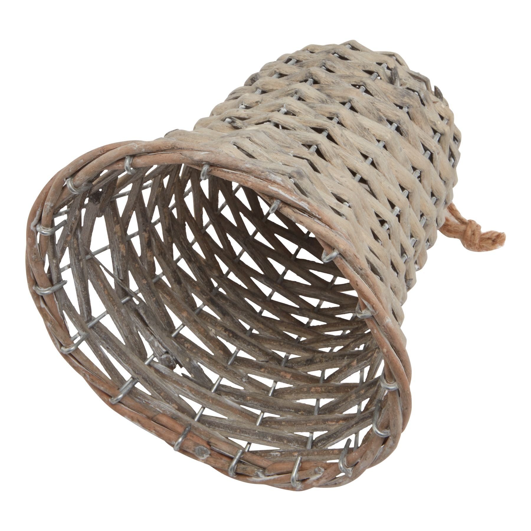 Large Wicker Bell Decoration - Angela Reed - Christmas Decorations