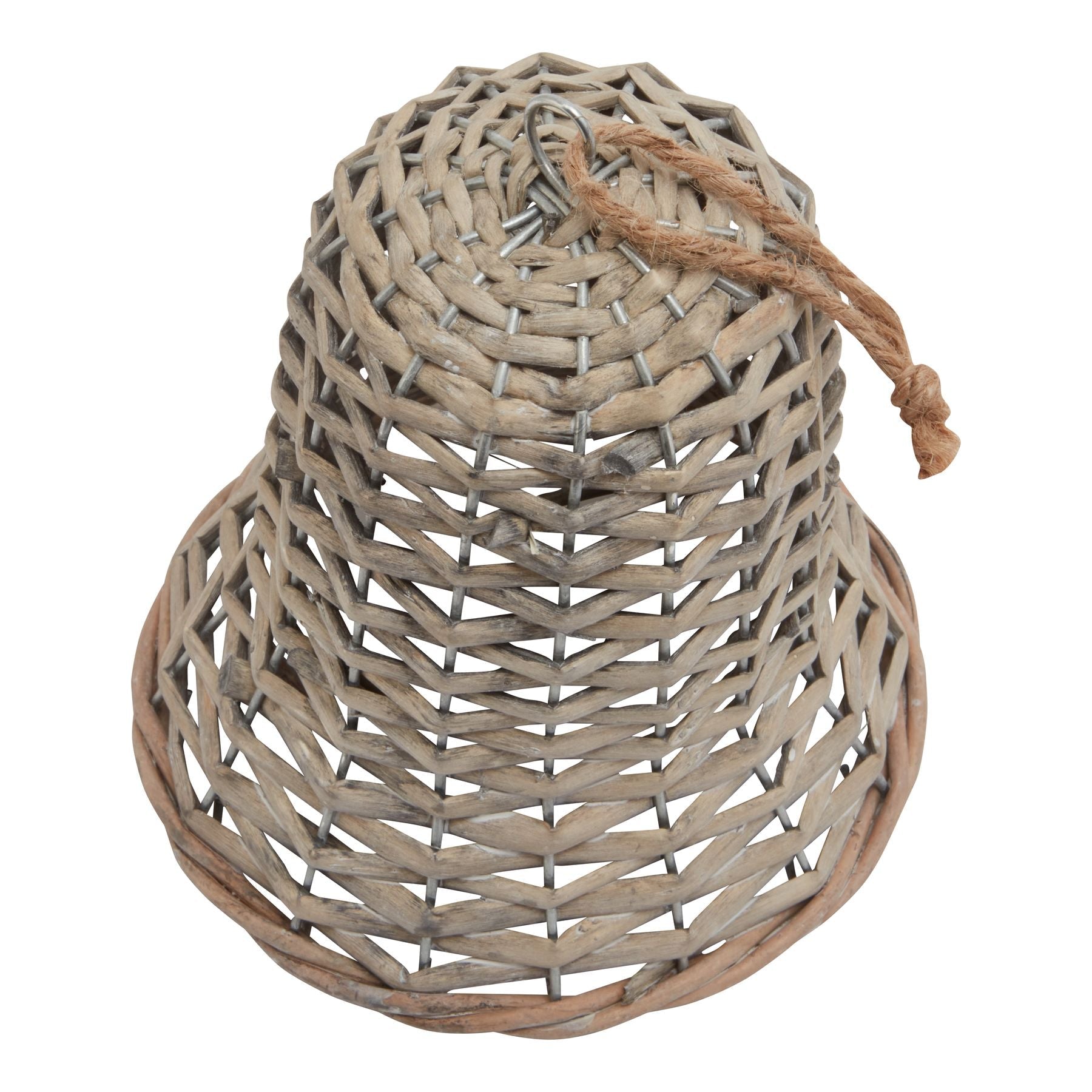 Large Wicker Bell Decoration - Angela Reed - Christmas Decorations