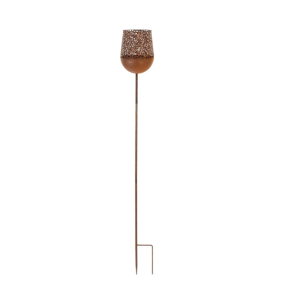 Leaf Lantern on Stake