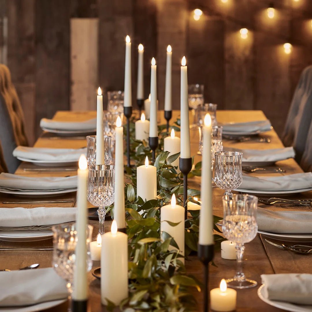LED Flameless Dinner Candle (pack of 2) Cream (28cm / 11" high),Cream (38cm / 15" high),Sand (28cm / 11" high),Sand (38cm / 15" high),Rose (28cm / 11" high),Rose (38cm / 15" high)