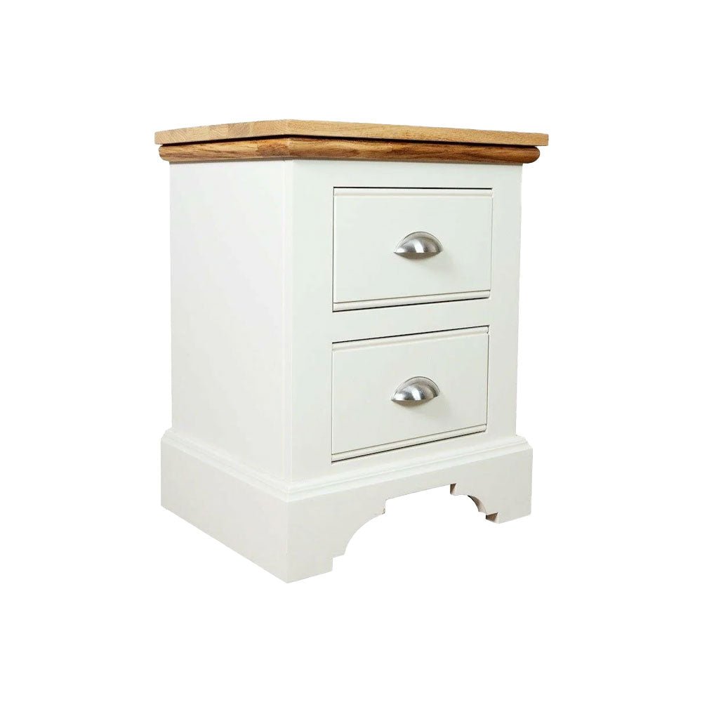 Ludlow 2 Drawer Bedside Table Painted Top / Ivory,Oak Top / Ivory,Painted Top / Dior Grey,Painted Top / Truffle,Painted Top / Limestone,Oak Top / Dior Grey,Oak Top / Truffle,Oak Top / Limestone