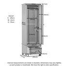 Malmo Single Wardrobe with Drawer
